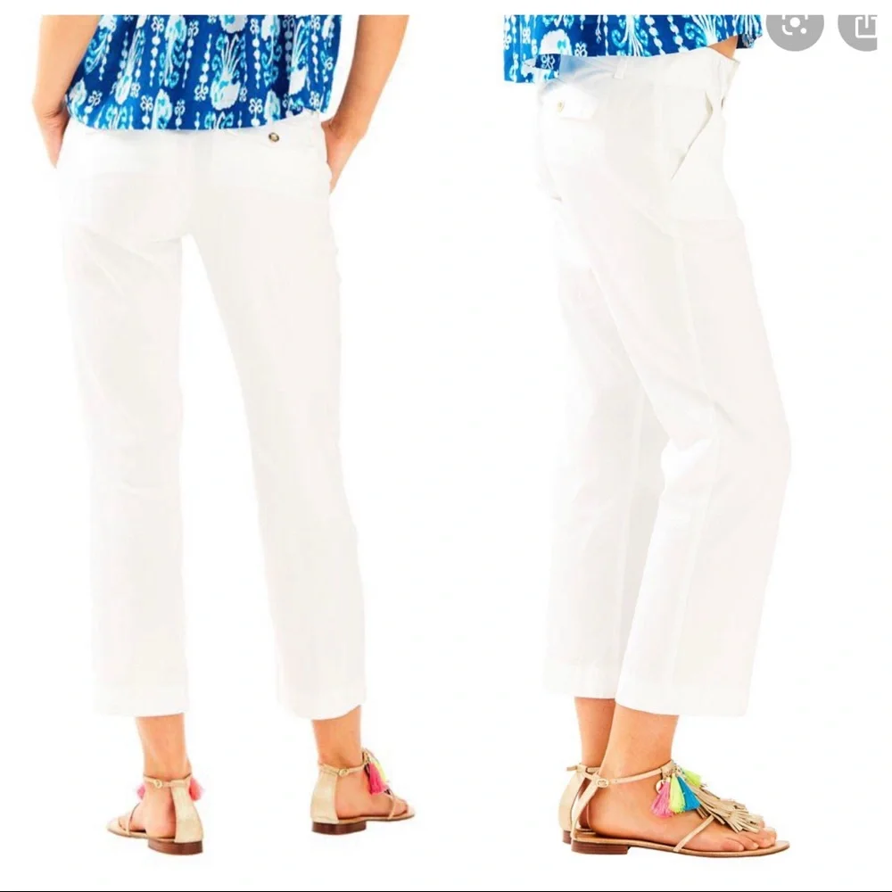 Lilly Pulitzer Cocoanut Walk Crop Pants - Picture 8 of 8